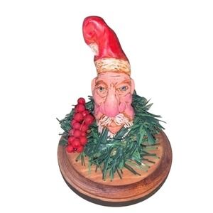 Handcrafted Red‎ Santa Claus Holiday Decoration